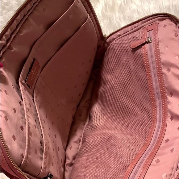 Kate Spade Chelsea color Pomegranate Laptop Bag with Structured Nylon Design - Picture 6 of 14
